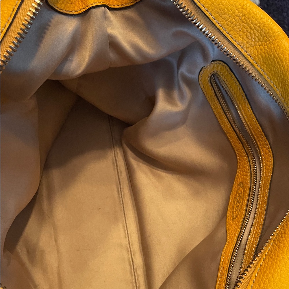 Tod's Mustard Yellow Leather Tote - Picture 8 of 8